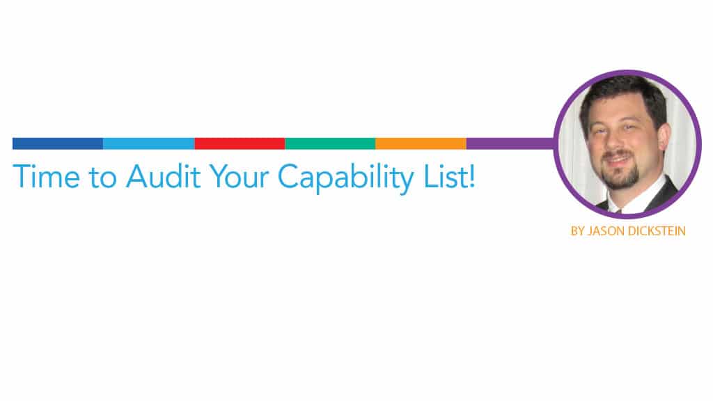 Time to Audit Your Capability List!