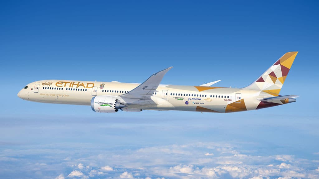 Etihad and Boeing Extend Partnership with Sustainability-Focused ecoDemonstrator Testing