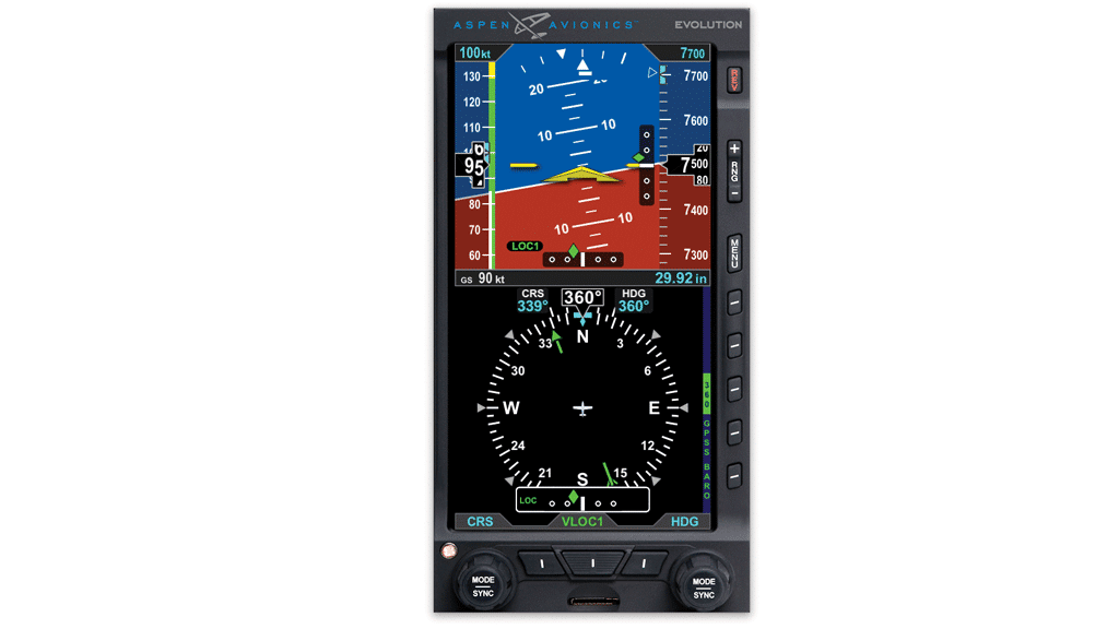 Aspen’s Evolution E5 Electronic Flight Instrument (EFI) Receives EASA Approval